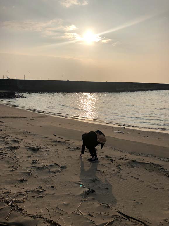 野間海岸シーグラス