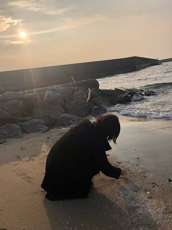 野間海岸シーグラス