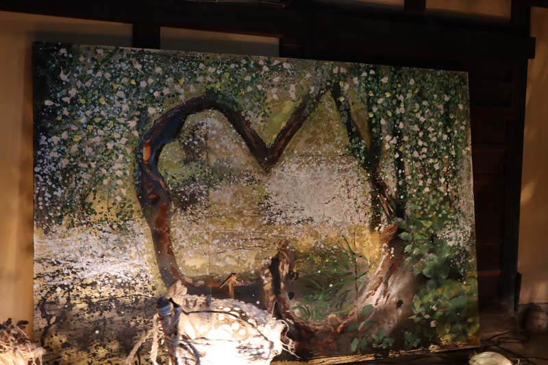 小栗家住宅の「萬三の白モッコウバラ」 